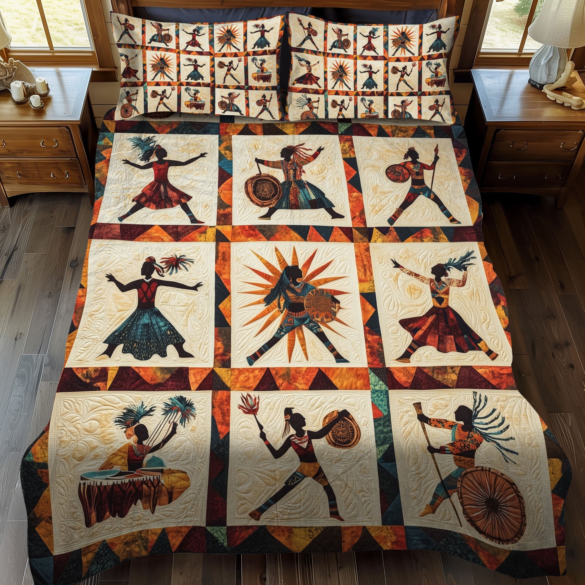 Sacred Heritage Quilted Bedding Set Best Comforter Sets Native American Gifts For Her