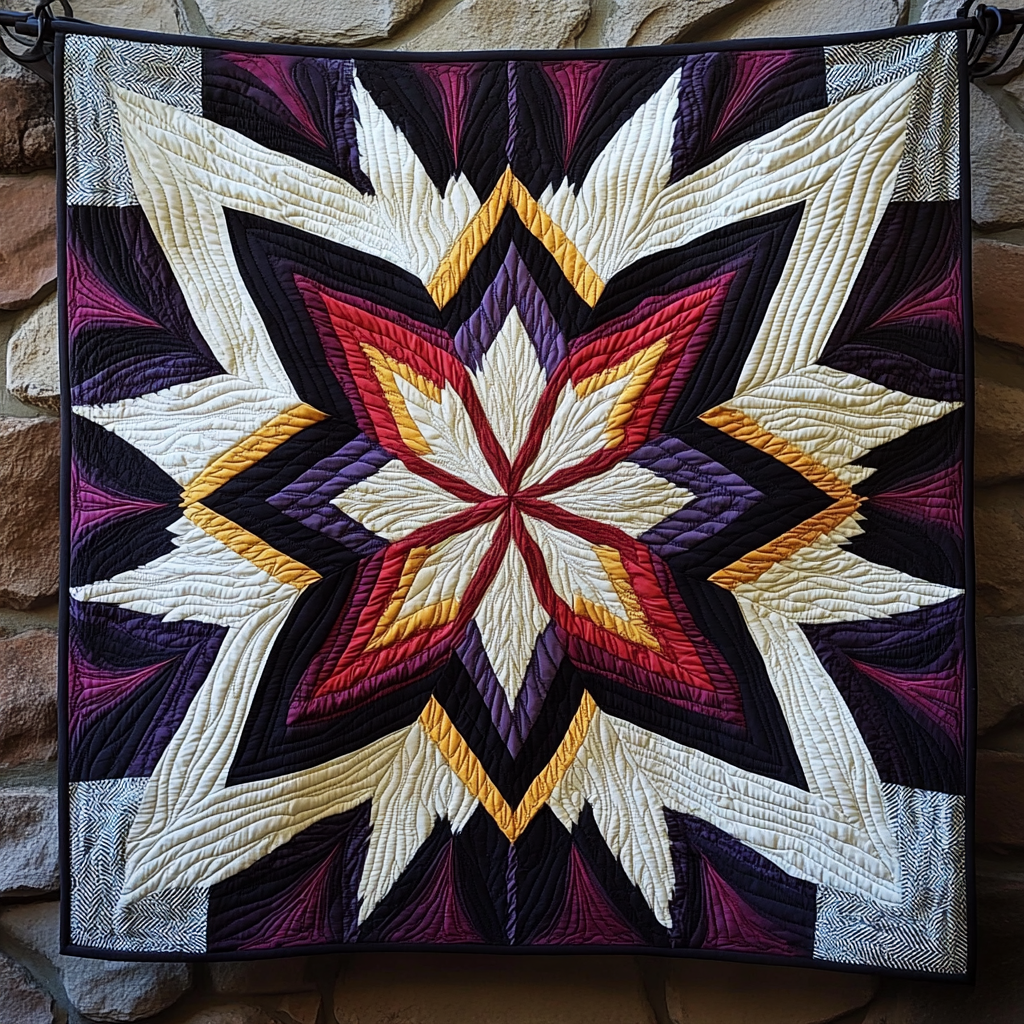 Sacred Horizon Quilted Blanket Native American Gifts For Her