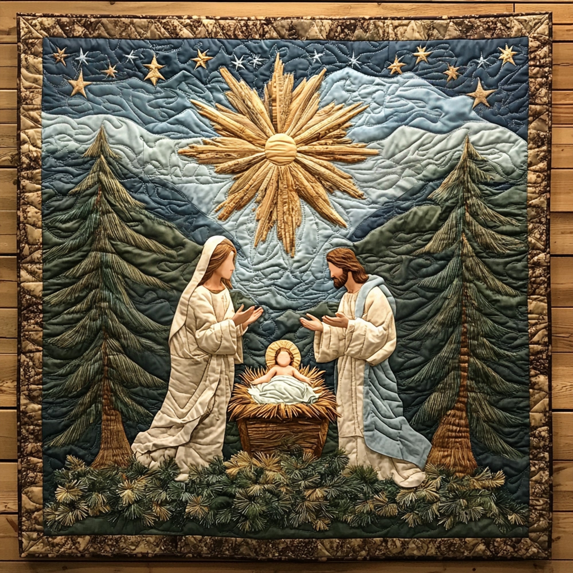 Sacred Journey Quilted Blanket Christian Christmas Gifts
