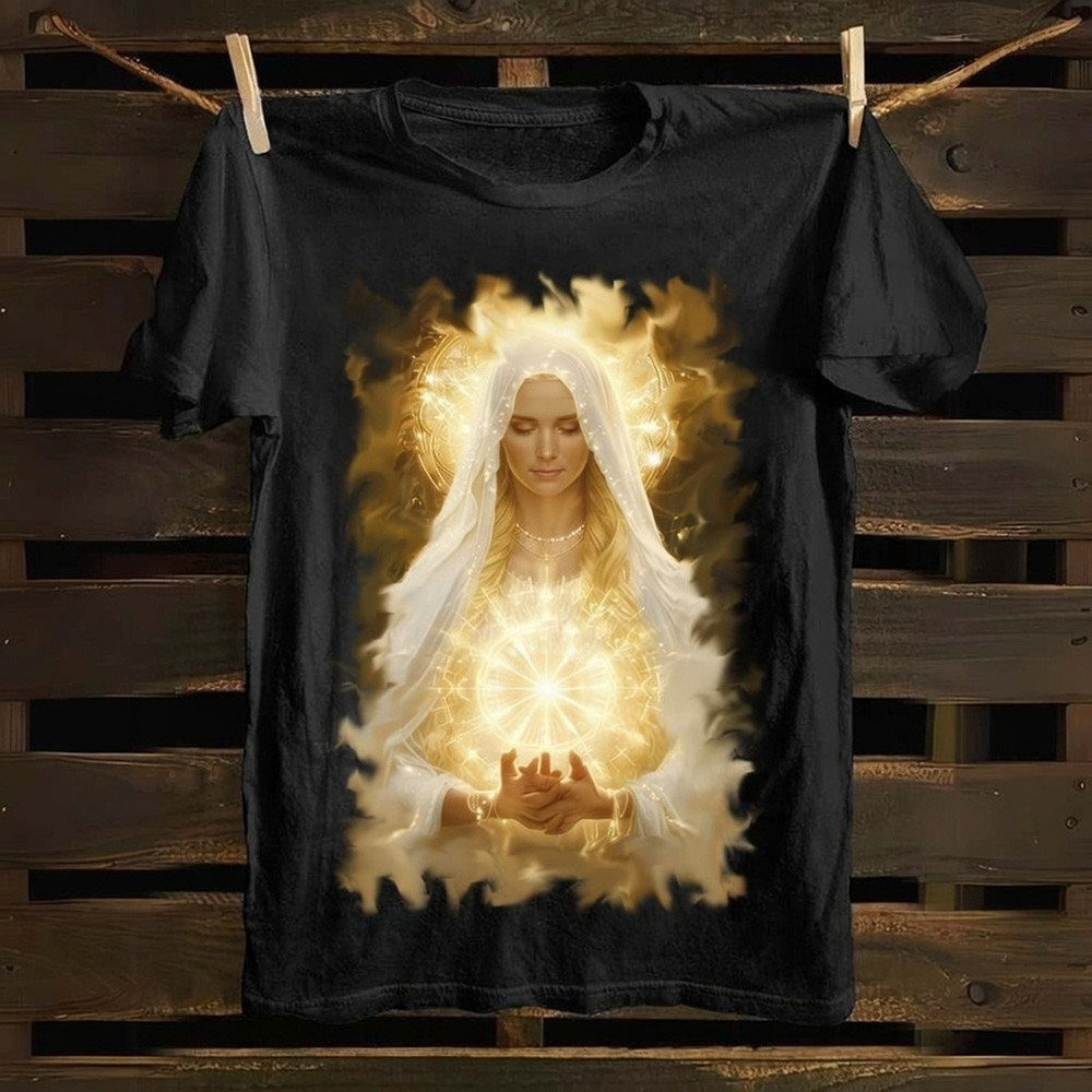 Sacred Light T-Shirt Jesus Christ Christian Faith Apparel Best Gift For Believers