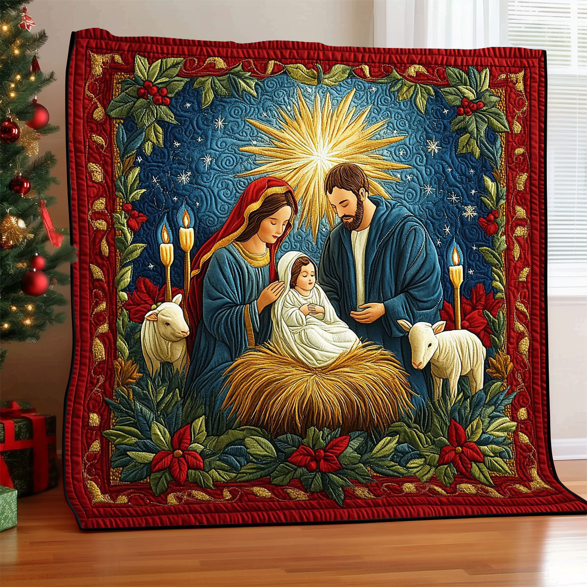 Sacred Love Quilt Blanket King Size Blanket Christian Gifts For Christmas