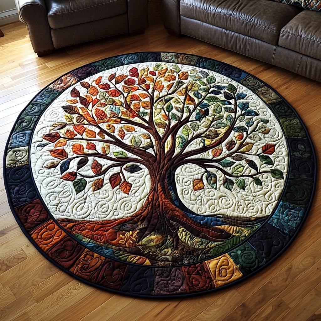 Sacred Quilted Round Mat Entryway Design Ideas Good Christmas Gifts For Grandmas