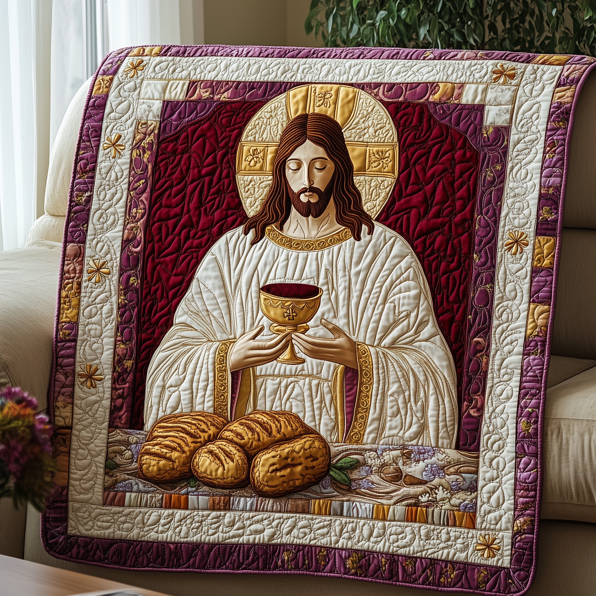 Sacred Reflections Quilted Blanket Cute Bed BlanketHappy Easter Gift Ideas