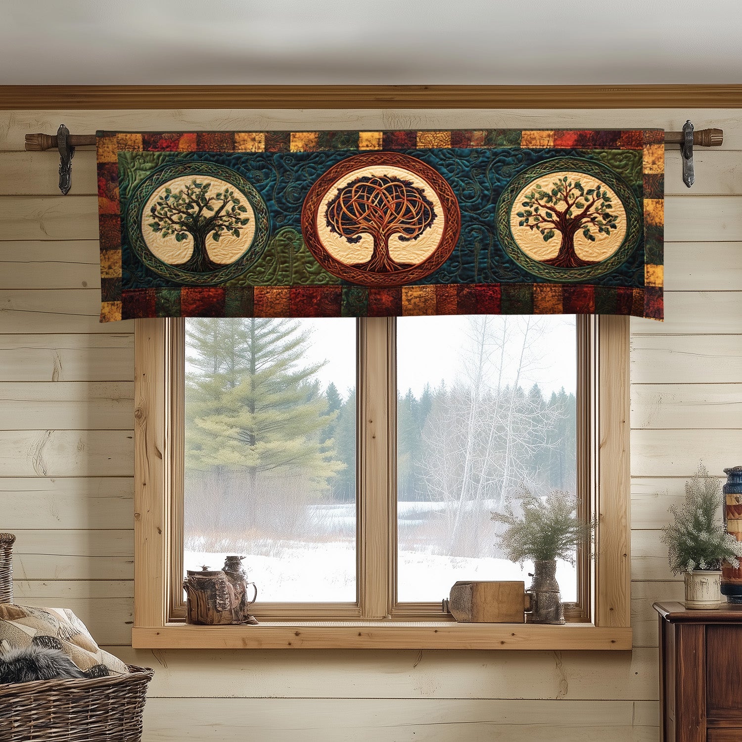 Sacred Roots Quilted Valance Entryway Christmas Decor Ideas Tree Of Life Gifts For Family