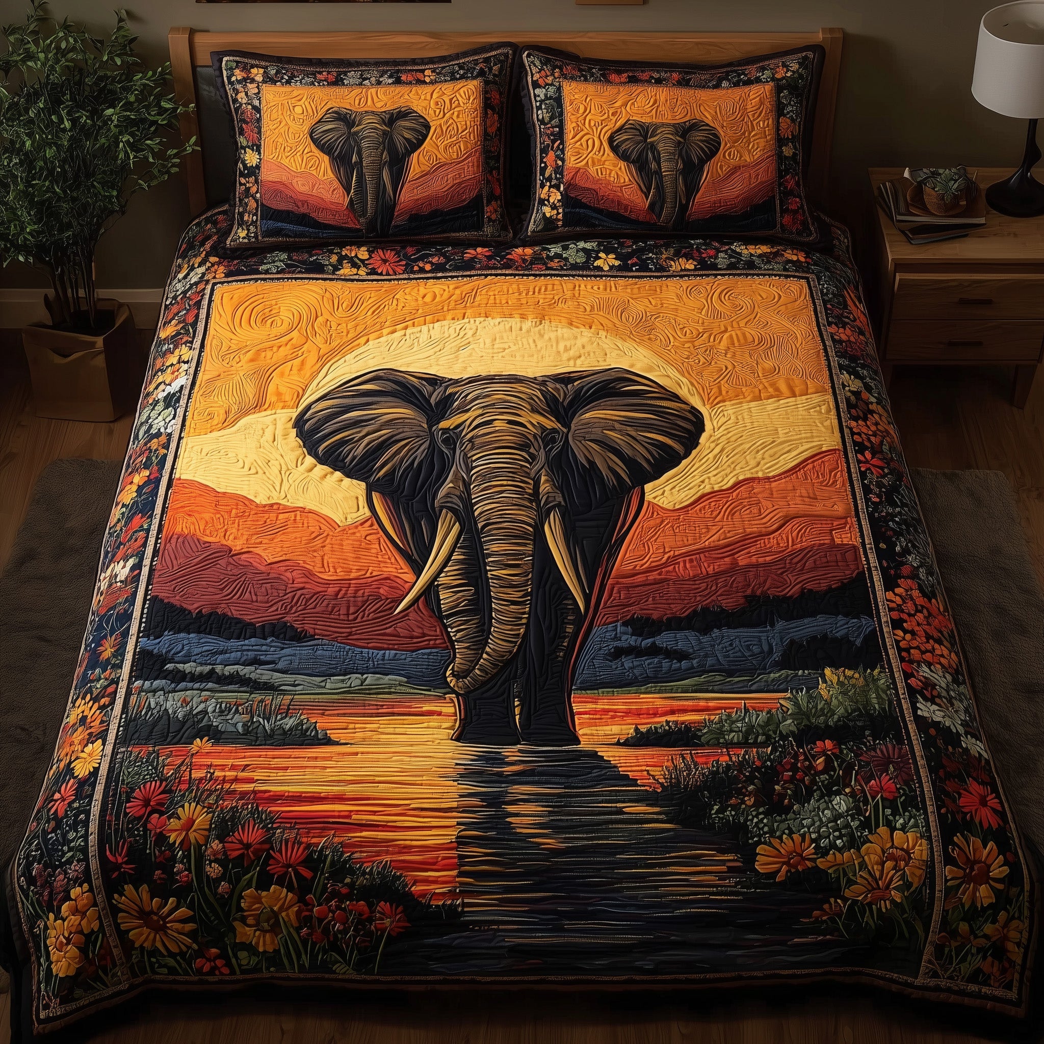 Sacred Soil Wanderer Quilted Bedding Set Duvet Cover Bedspread Melanin Black History Gifts For Ladies