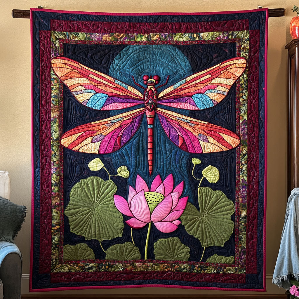 Sacred Stillness Quilt Blanket Dragonfly Throws Birthday Gifts For Dragonfly Lovers
