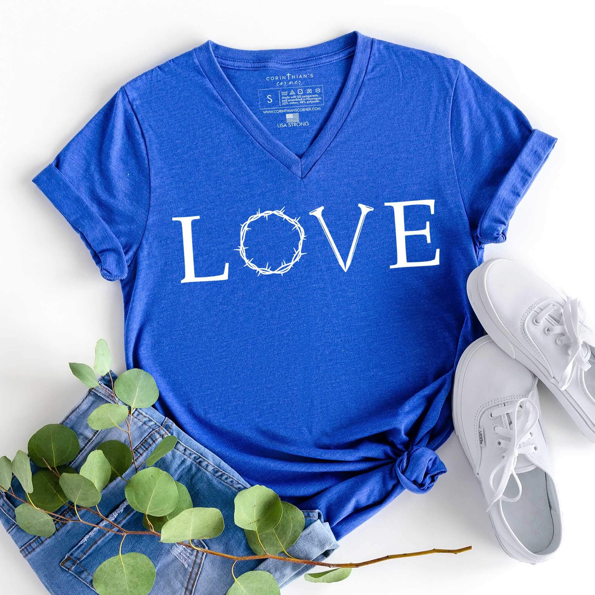 Sacrificial Love V-Neck Shirt Gift For Women