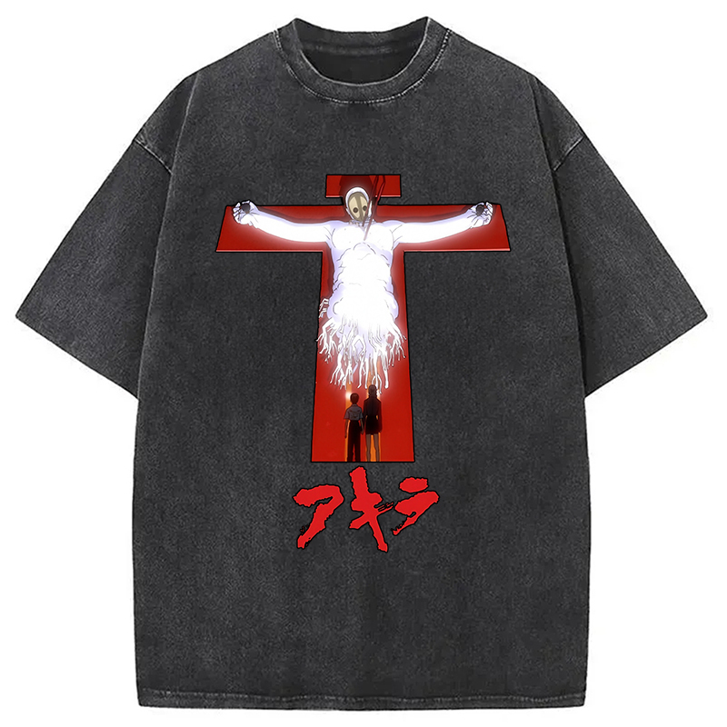 Sad Japanese Washed T-Shirt Cool Urban Street Style Shirt Gifts For Sister