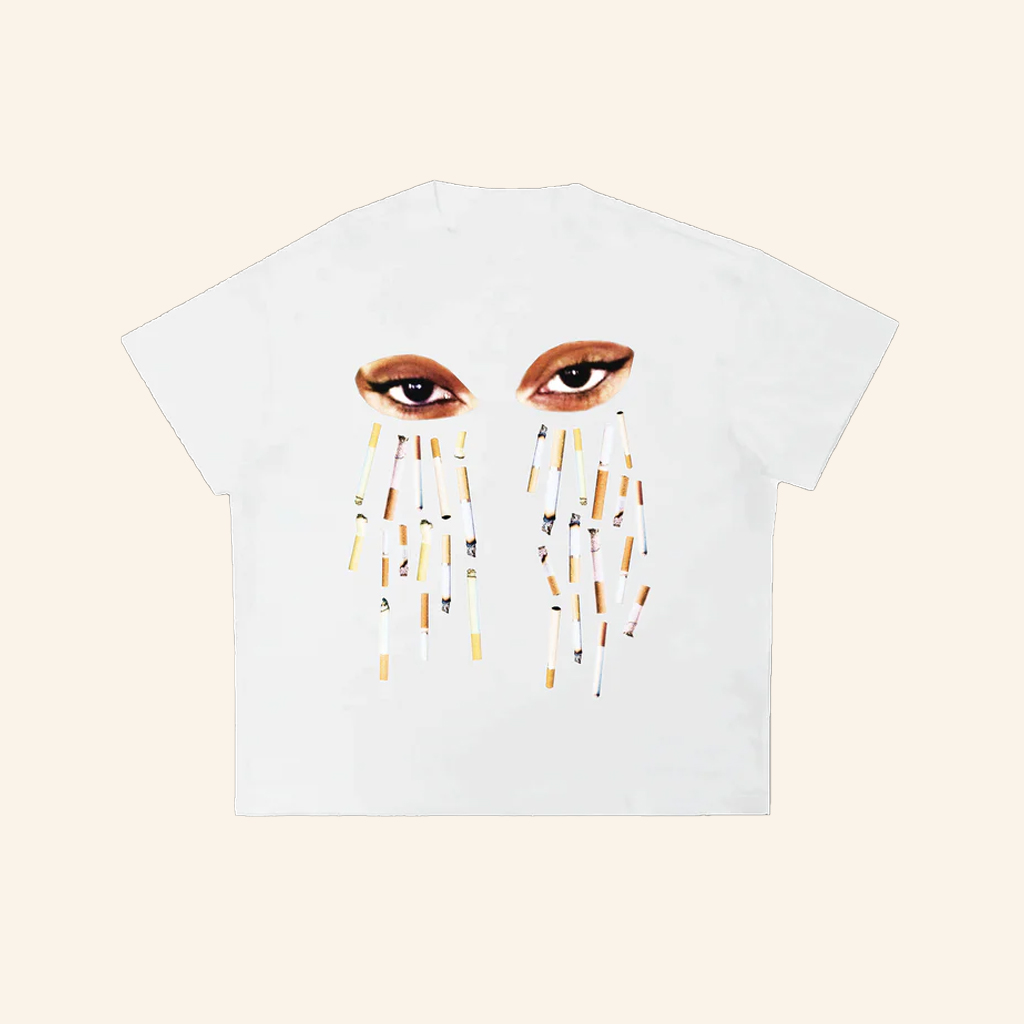 Sadboi Music Merch Cig Tears White Shirt Gift Ideas For Music Lovers