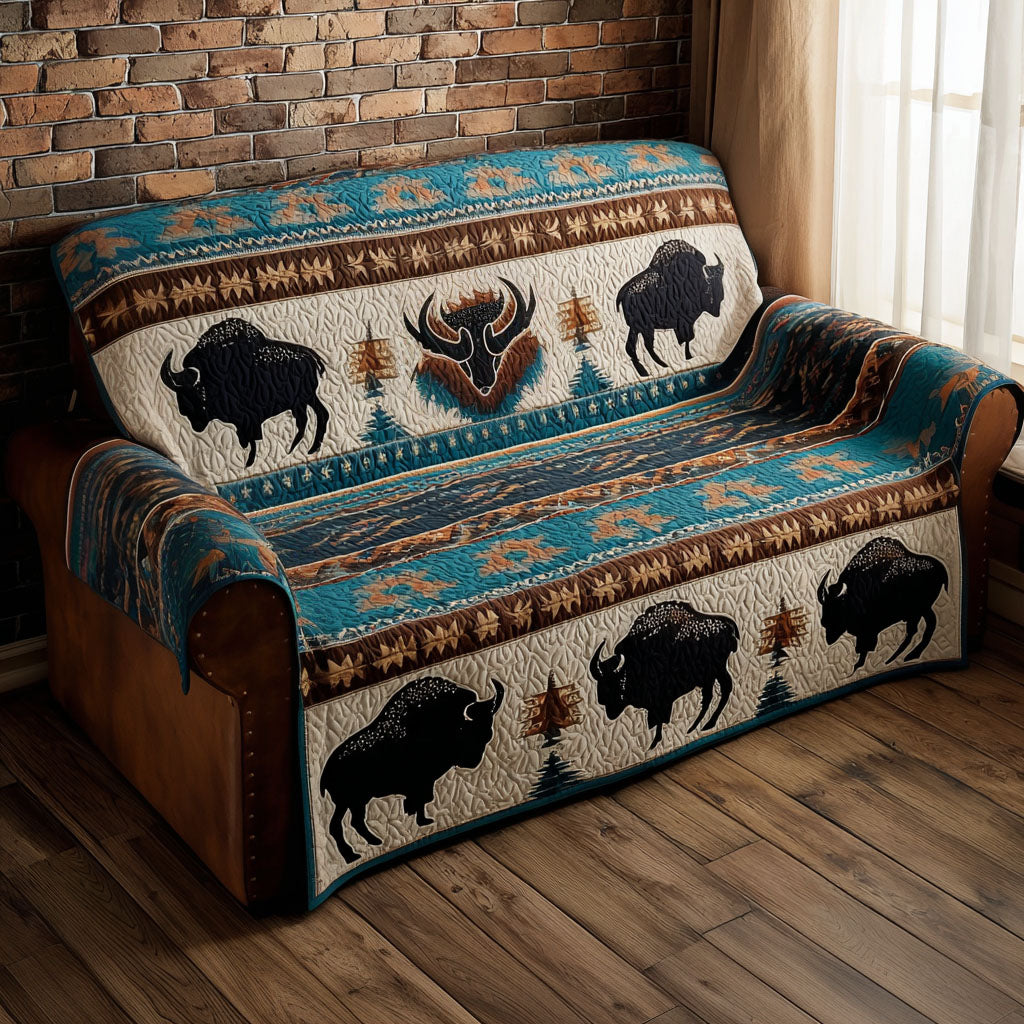 Saddle Dust Quilted Sofa Cover Holiday Living Decorations Gifts For Western Lovers