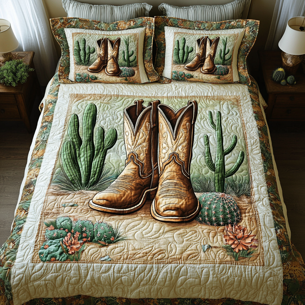 Saddle Up Quilted Bedding Set Bedroom Decor Ideas Gifts For Cowboy Husband