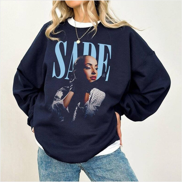 Sade Sweatshirt Sade Tour Shirt Retro Sade Love Deluxe Graphic Tee Sade Adu T-Shirt Gift For Men Gifts For Besties