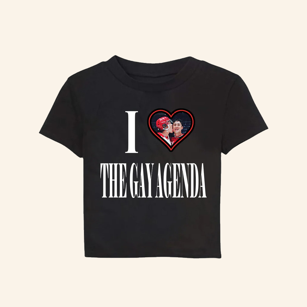 Sadstreet Merch I Love The Gay Agenda Baby Tee Gifts For Girlfriend