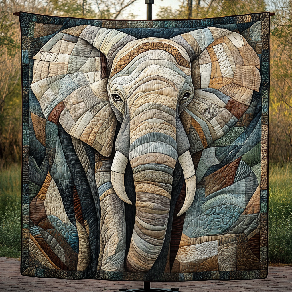 Safari Majesty Quilted Blanket Presents For Elephant Lovers
