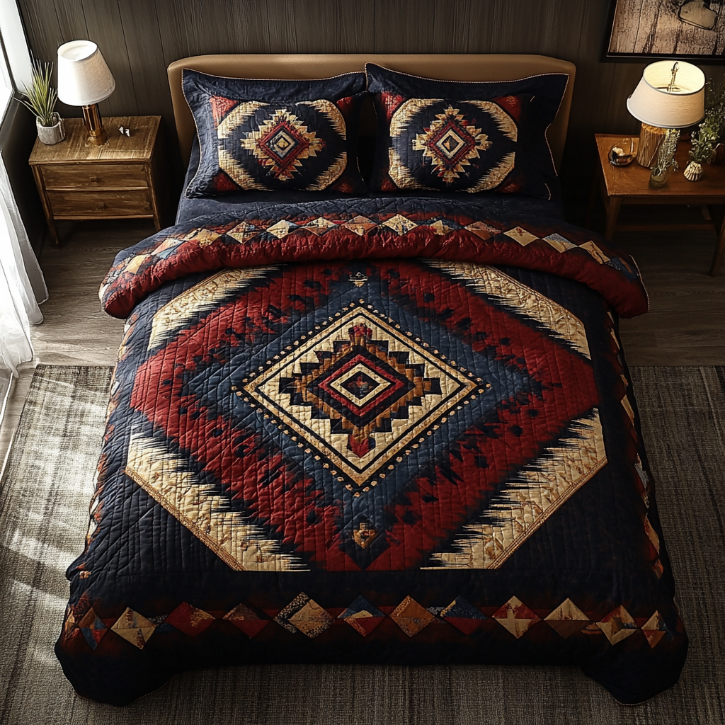 Sage And Sand Quilted Bedding Set Cool Bedroom Decor Best Native American Gifts