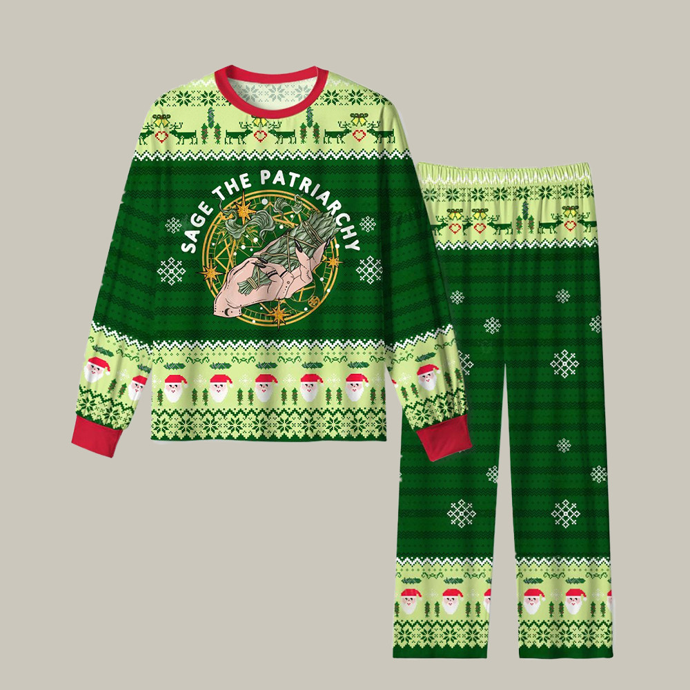Sage The Patriarchy Christmas Pajamas Christmas Outfits Xmas Gift For Fantasy Lover