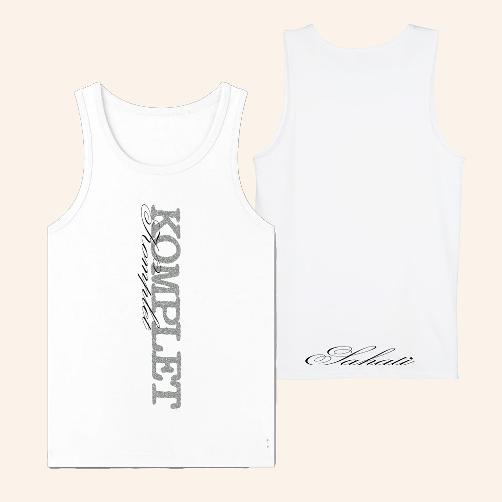 Sahati Merch Komplet Tank Top White Unique Gifts For Music Lovers Sahati Merch Komplet Tank Top White Unique Gifts For Music Lovers