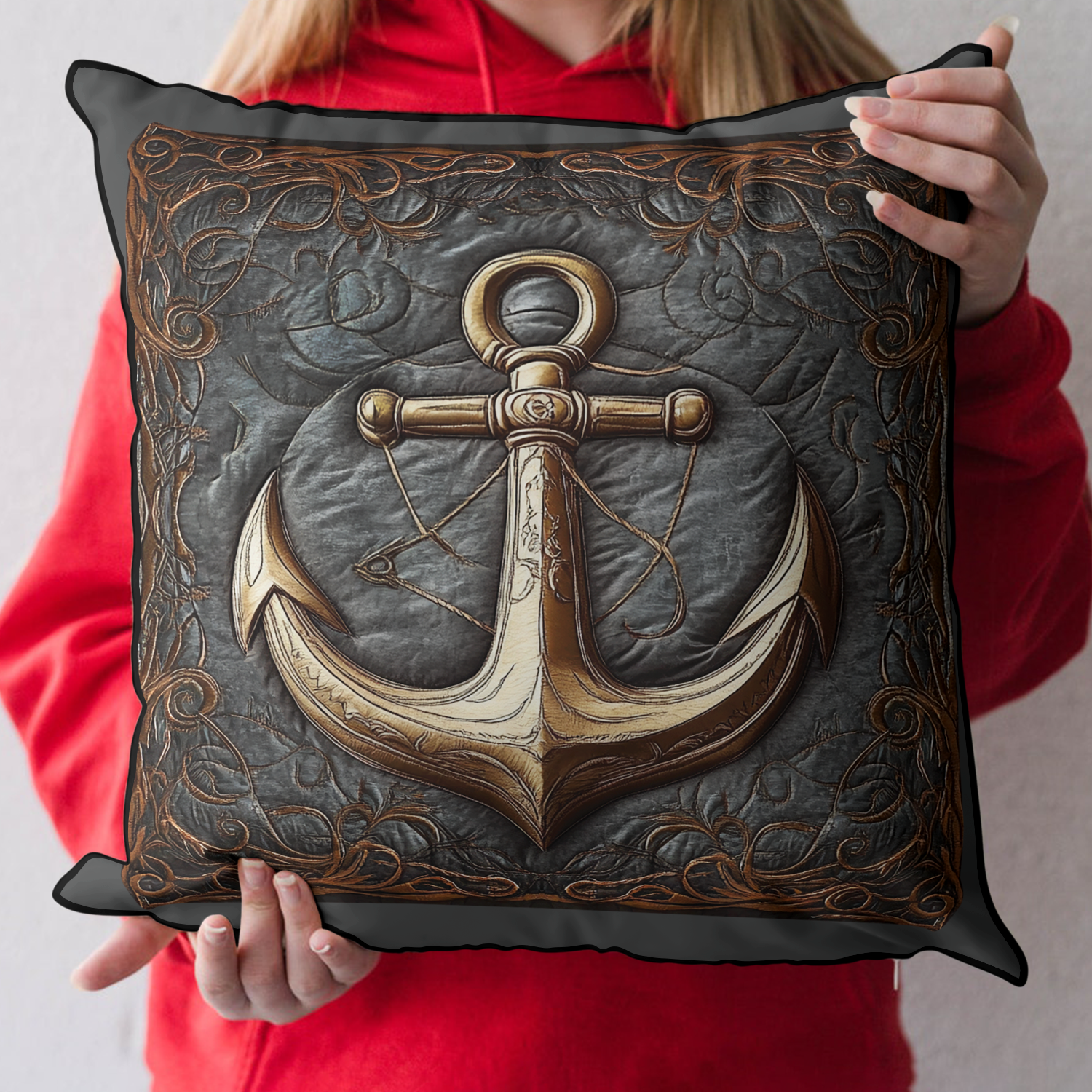 Sailor Anchor Quilted Pillow Case Throw Pillow Cases Unique Gifts For Ocean Lovers