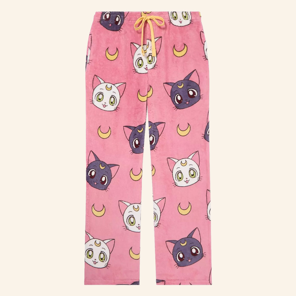 Sailor Moon Merch Luna And Artemis Sleep Pants Great Gifts For Daughters