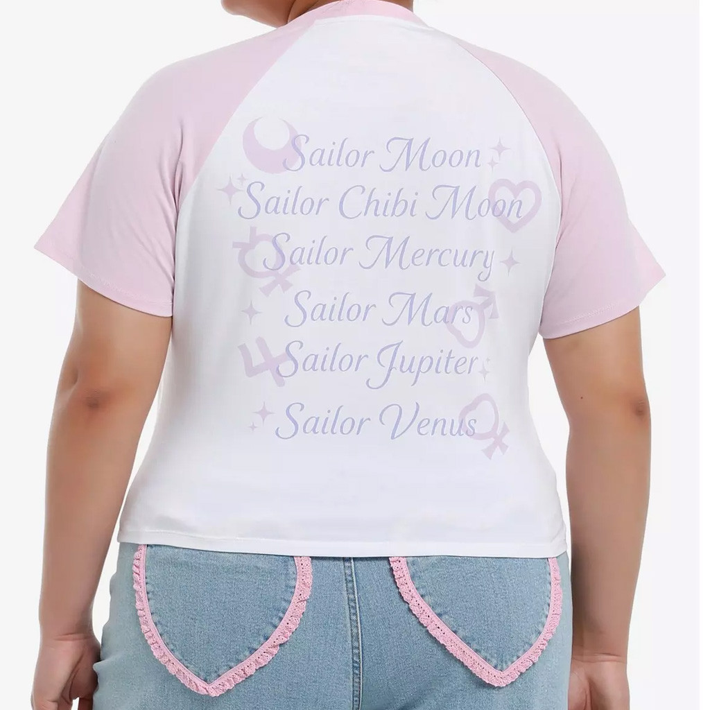 Sailor Moon Merch Pretty Guardian Sailor Moon Outline And Names T-Shirt Gifts For Daughters