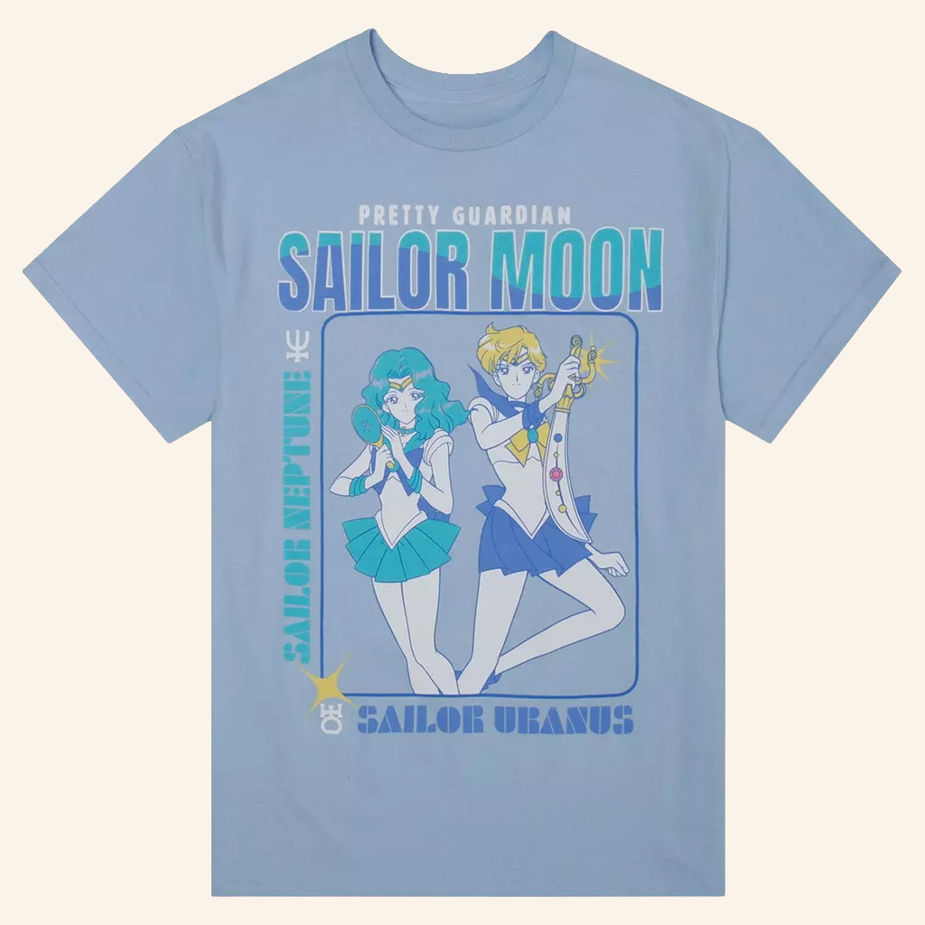 Sailor Moon Merch Pretty Guardian Sailor Moon Sailor Neptune And Sailor Uranus Shirt Fan Gifts