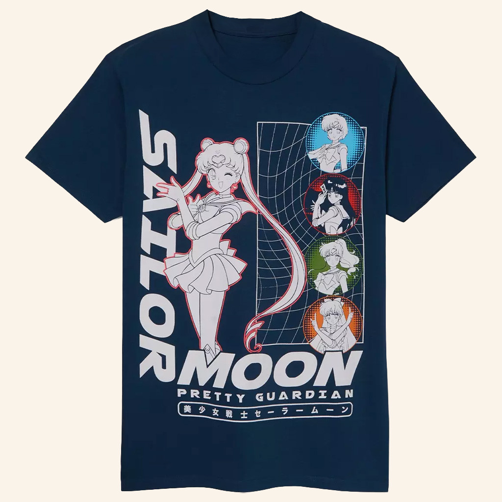 Sailor Moon Merch Sailor Moon Tonal Group Portrait T-Shirt Best Gifts For Anime Fans Sailor Moon Merch Sailor Moon Tonal Group Portrait T-Shirt Best Gifts For Anime Fans