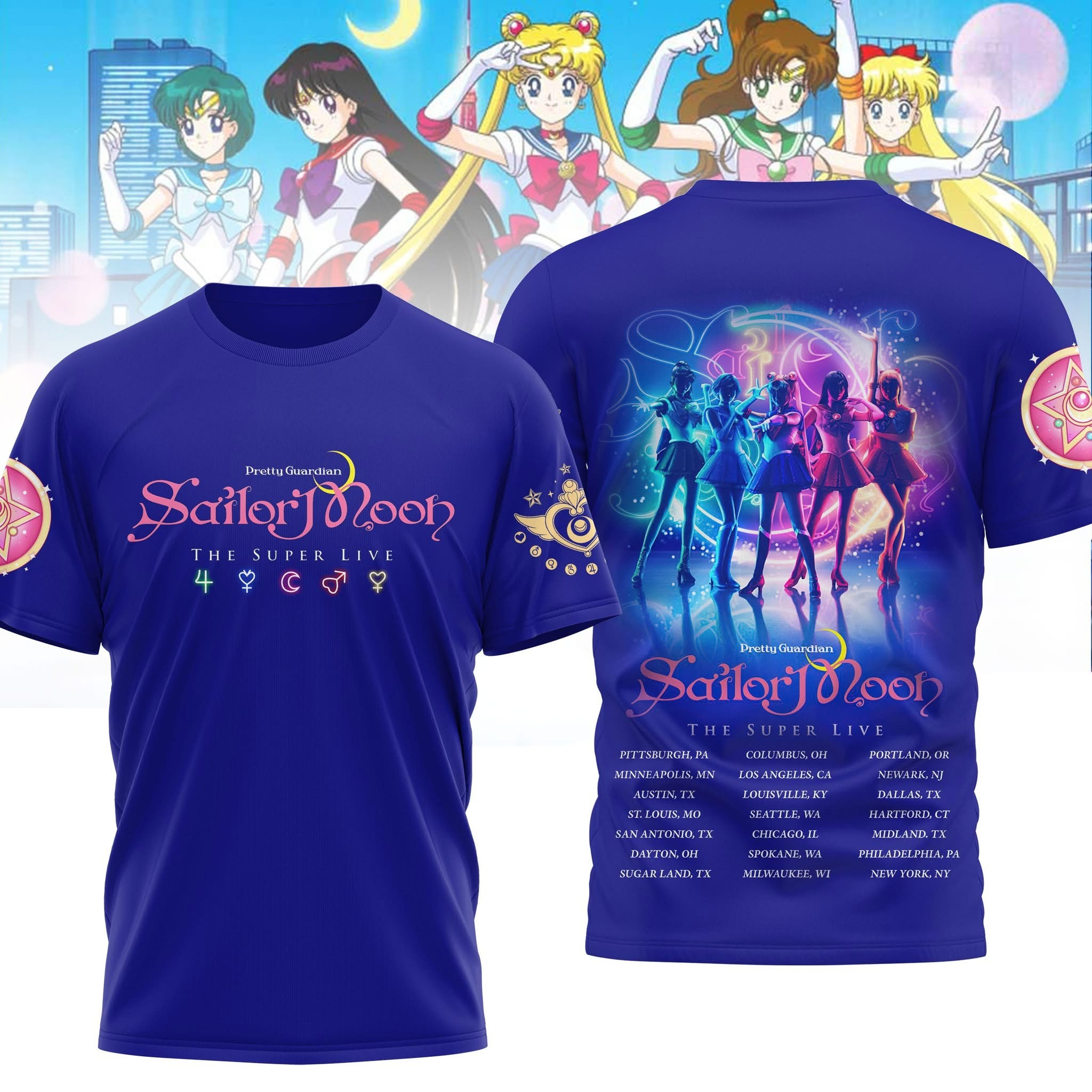 Sailor Moon Shirt Pretty Guardian The Super Live Gifts For Sailor Moon Fans Adults For Her