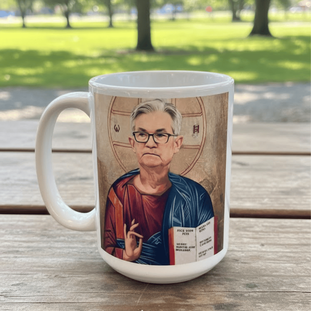 Saint Jerome Powell Money Printer Go Brrr Religious Icon Mug Gifts For Father Saint Jerome Powell Money Printer Go Brrr Religious Icon Mug Gifts For Father