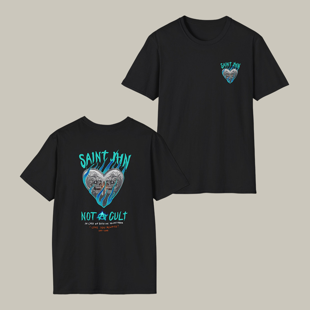Saint Jhn Chromedd Hearts Icwbdy T-Shirt Saint Jhn Fan Merch Music Lover Present