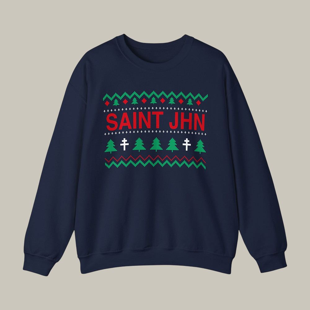 Saint Jhn Holiday Sweatshirt Saint Jhn Music Fan Apparel Present Idea For Fans