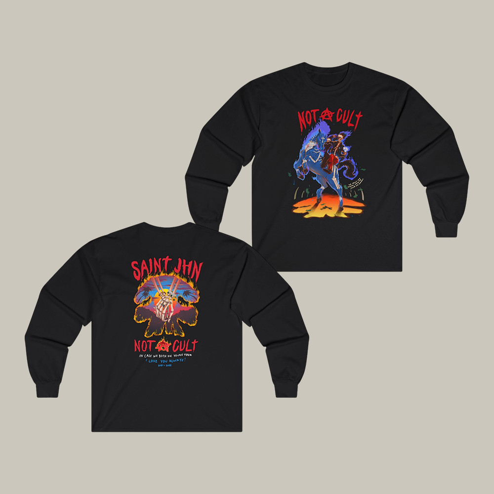 Saint Jhn Horse Stampede Long Sleeve Shirt Saint Jhn Music Apparel Gift For Husband