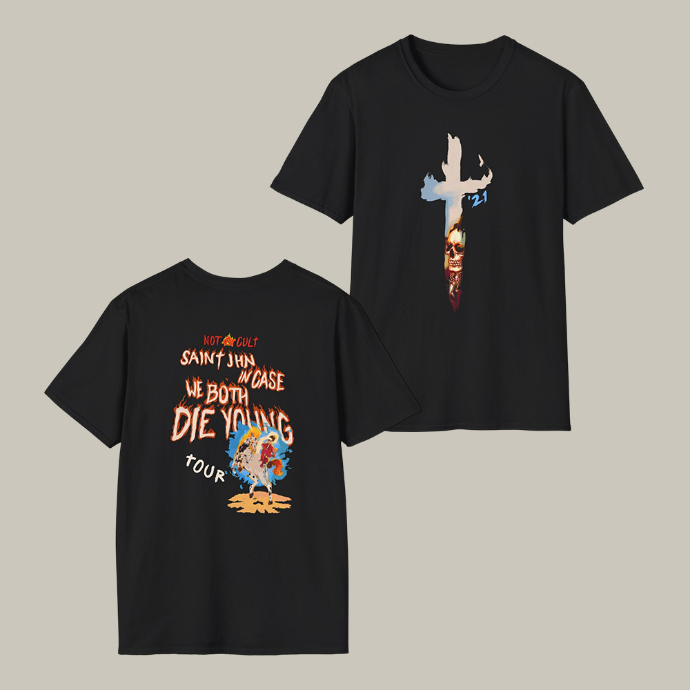 Saint Jhn Incase We Both Die Young World Tour T-Shirt Rap Music Fan Shirt Saint Jhn Lover Gift