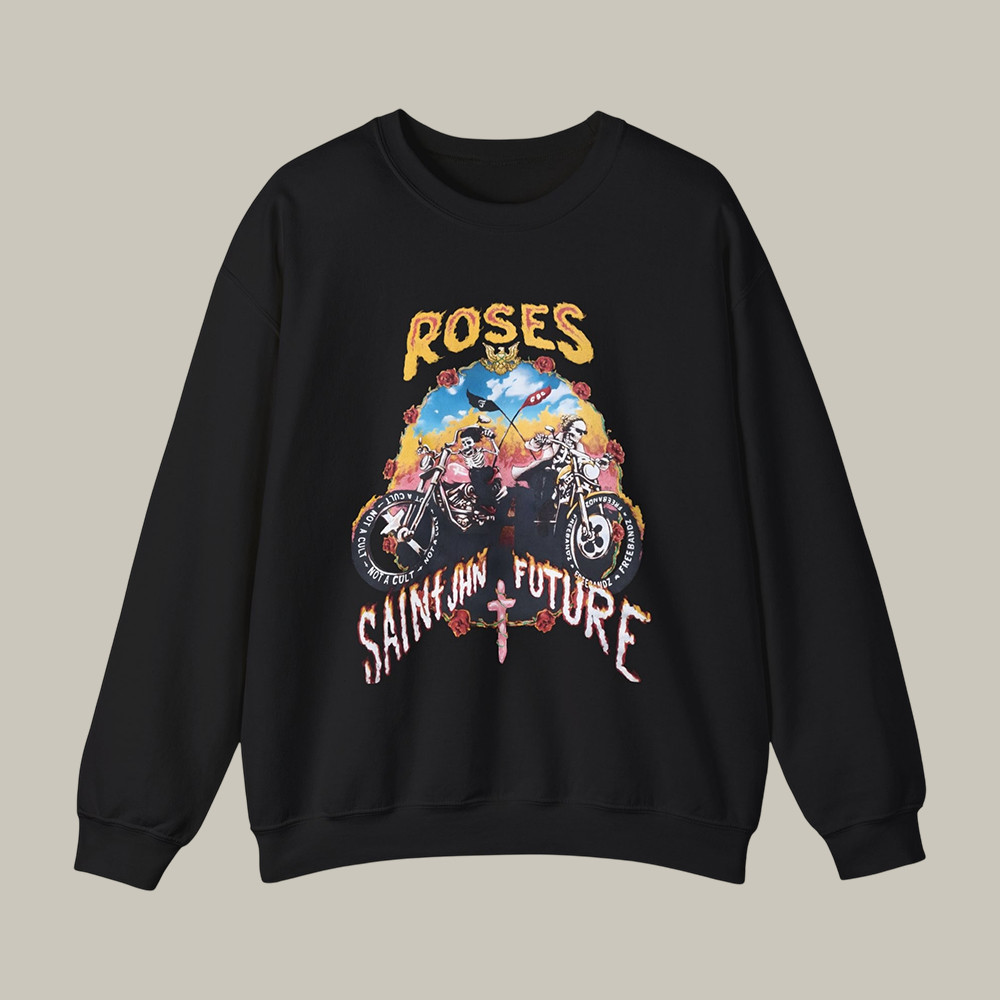 Saint Jhn Not A Cult X Freebandz Roses Sweatshirt Saint Jhn Apparel Gift For Fans