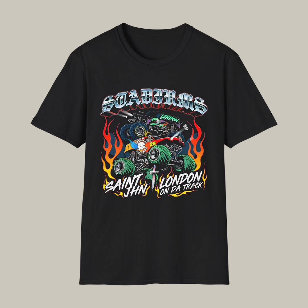 Saint Jhn Stadiums With London On Da Track T-Shirt Saint Jhn Music Fan Shirt Gift For Him