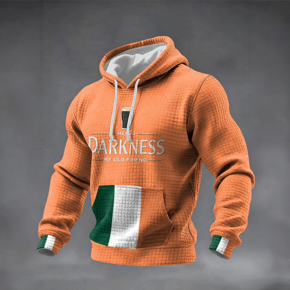 Saint Partrick's Day Hello Darkness My Old Friend Hoodie St Paddys Day Apparel Present Ideas