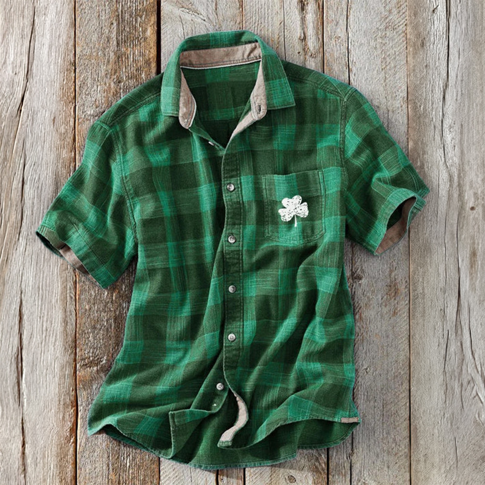 Saint Patricks Day Button Shirt St Patrick's Day 2026 Clothes Unique Gift For St Pats