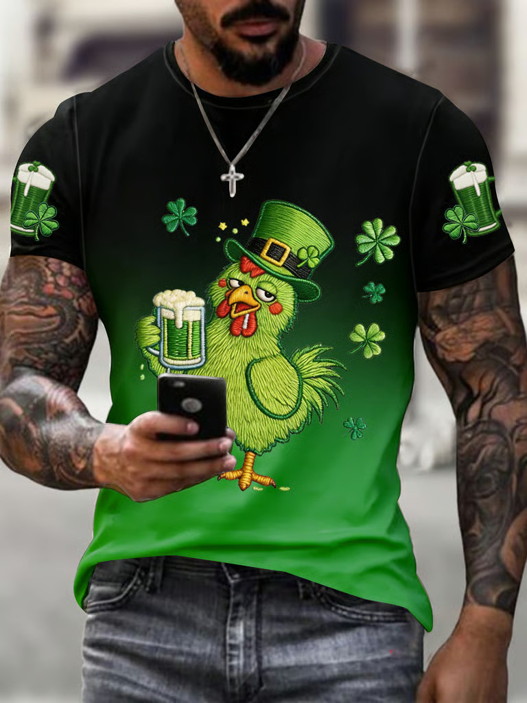 Saint Patrick's Day Lucky Green Beer Shirt Irish St Patrick Gifts