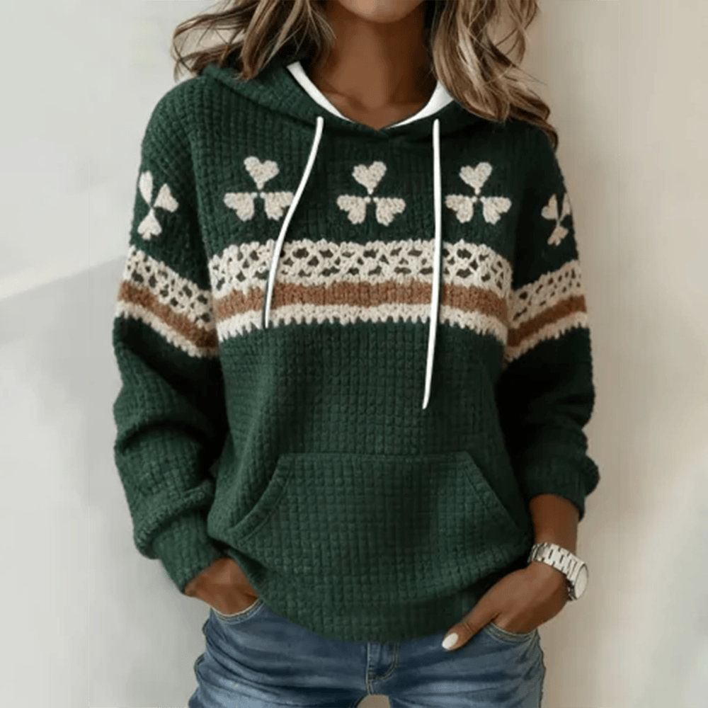 Saint Patrick's Day Shamrock Vintage Hoodie St Patrick's Day Apparel Gift For Her