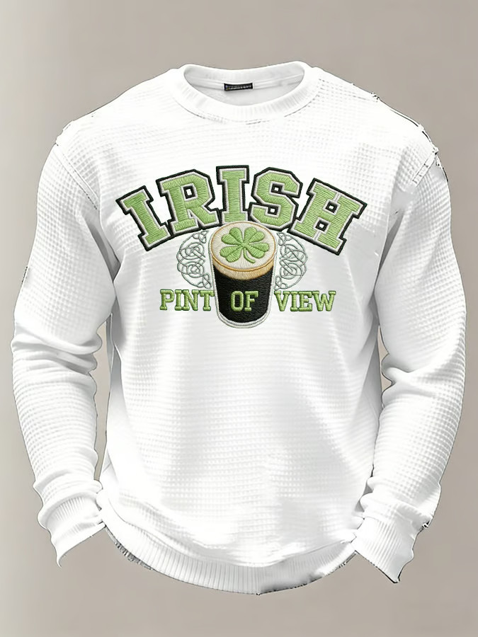Saint Patricks Day Womens Clothing Irish Pint Of View Long Sleeve T Shirt Irish Festival Gifts