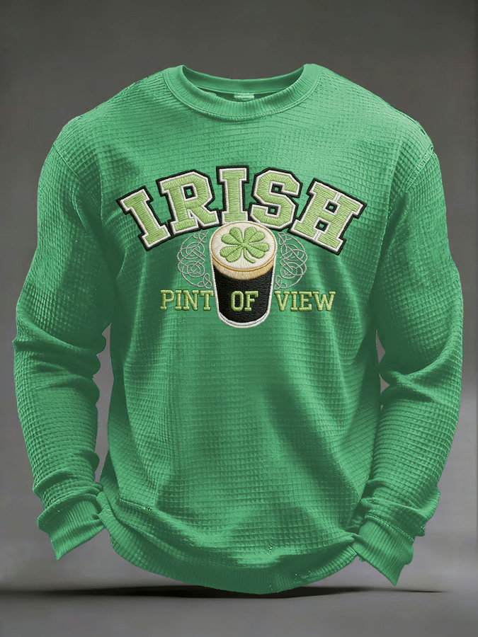 Saint Patricks Day Womens Clothing Irish Pint Of View Long Sleeve T Shirt Irish Festival Gifts