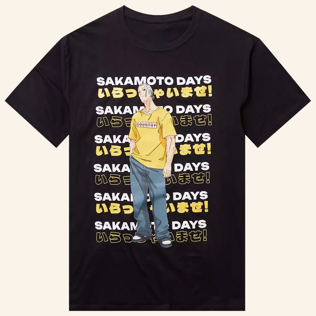Sakamoto Days Merch Sakamoto Days Welcome Repeat T-Shirt Gifts For Anime Fans