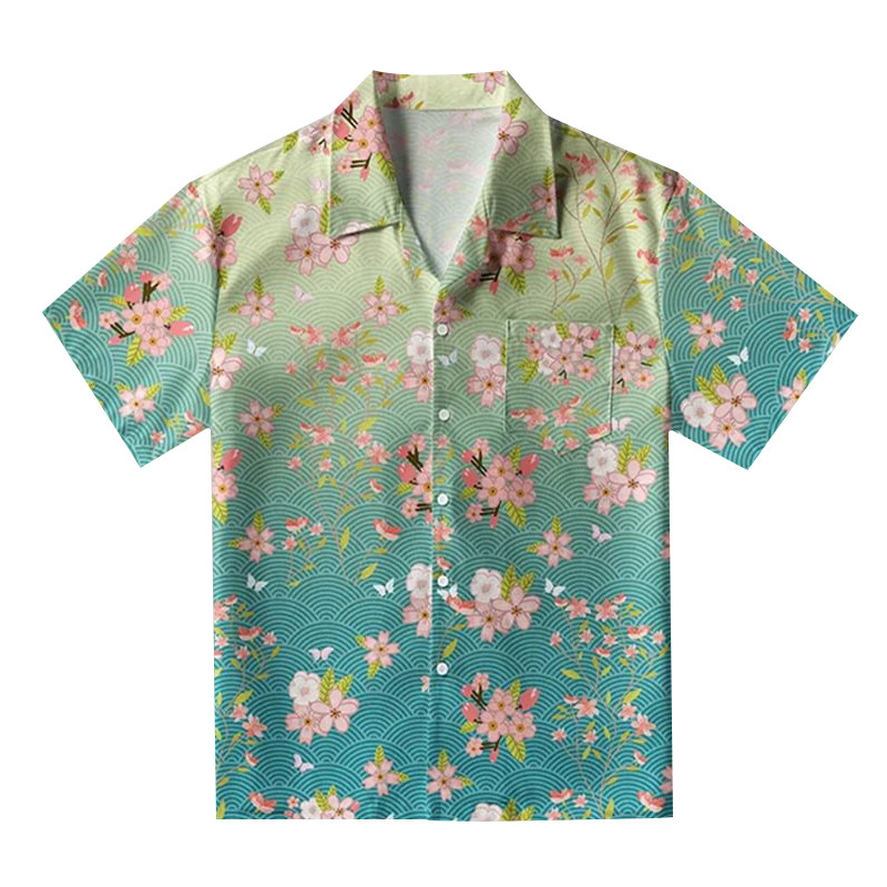 Sakura Blossom Hawaiian Shirt Nature Vibe Cherry Blossom Shirt Gifts For Sakura Lovers