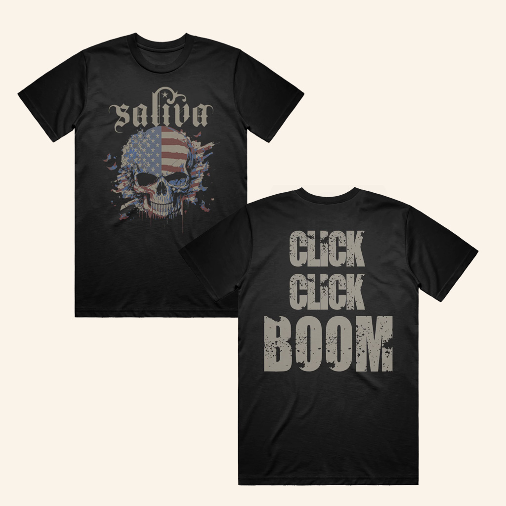Saliva Merch Click Click Boom Vintage T-Shirt Gifts For Son In Law Saliva Merch Click Click Boom Vintage T-Shirt Gifts For Son In Law