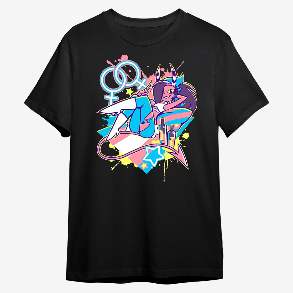 Sallie May Pride Helluva Boss T-Shirt Animated Series Helluva Boss Merch Fan Gift