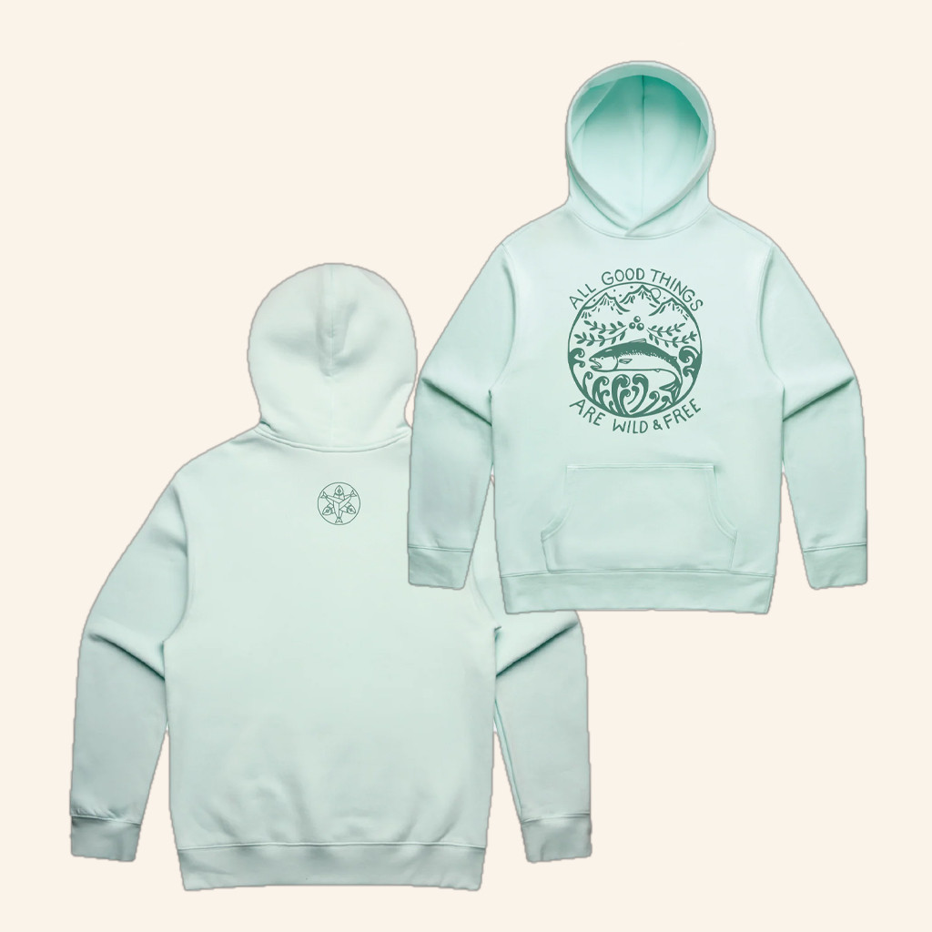 Salmon Sisters Merch All Good Things Are Wild And Free Hoodie Present For Sister Salmon Sisters Merch All Good Things Are Wild And Free Hoodie Present For Sister
