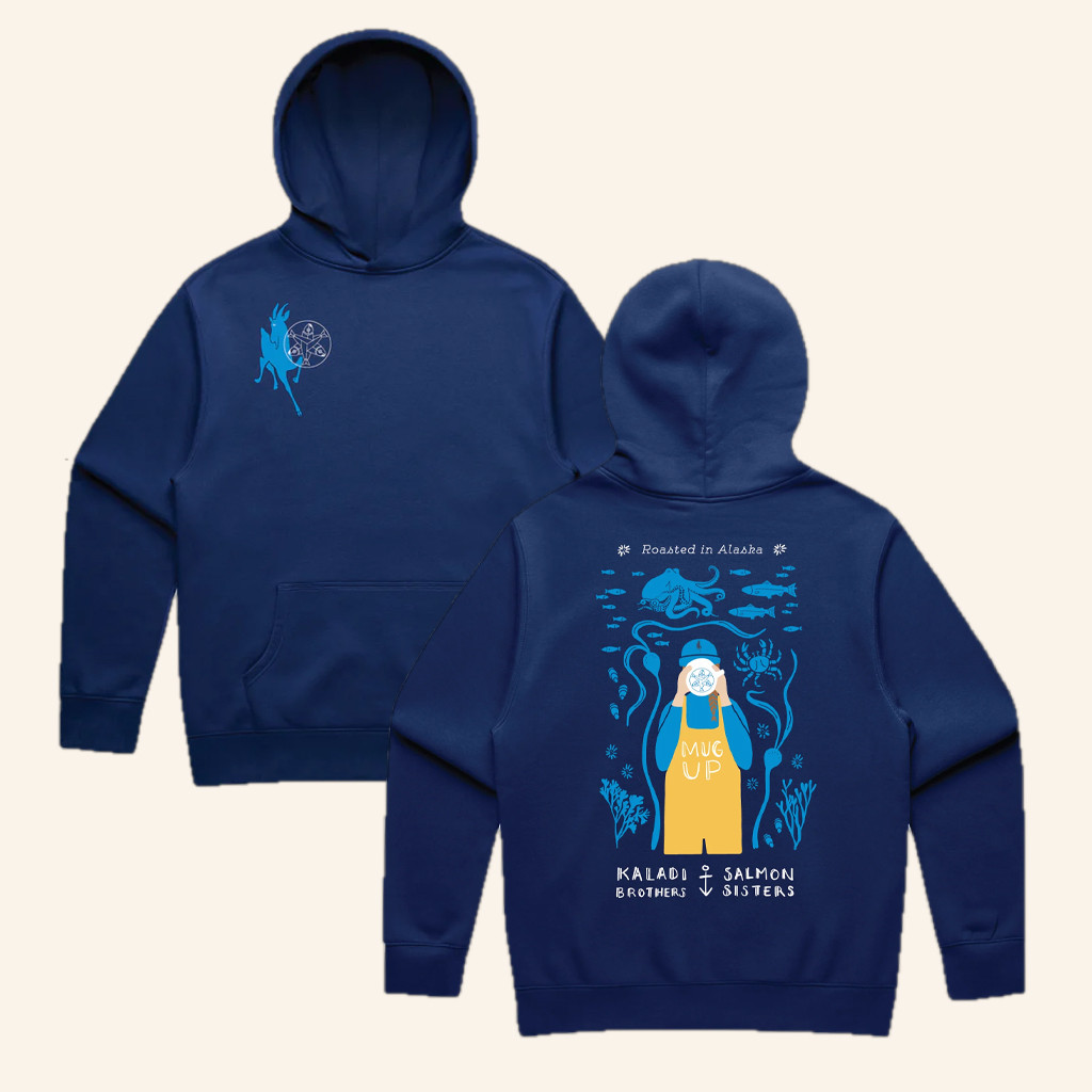 Salmon Sisters Merch Kaladi Brothers X Salmon Sisters Mug Up Hoodie Gifts For Husband Salmon Sisters Merch Kaladi Brothers X Salmon Sisters Mug Up Hoodie Gifts For Husband