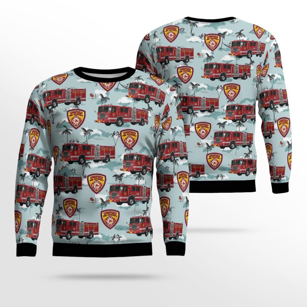 Salt Lake County Utah Unified Fire Authority Christmas Ugly Sweater Unisex Christmas Gift