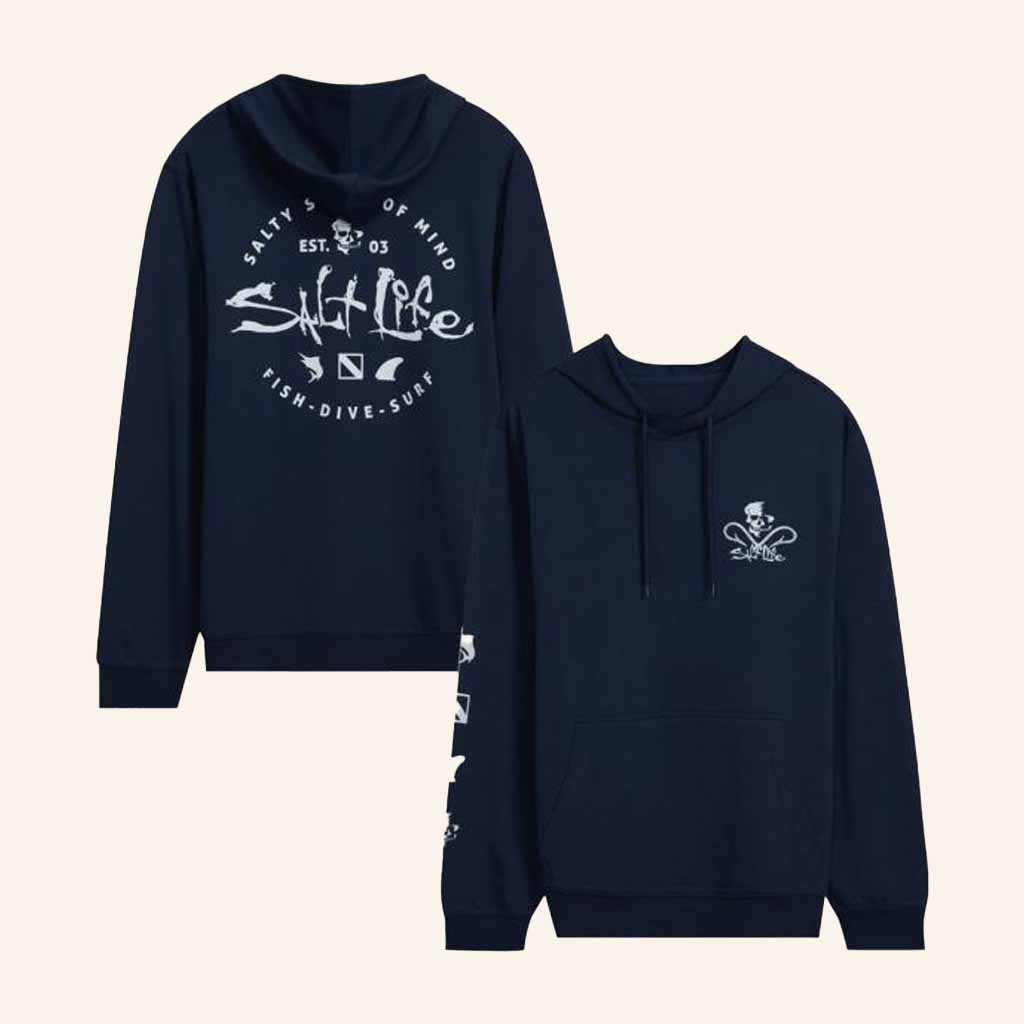 Salt Life Merch Iconic Badge Hoodie Gift Ideas For Fishing Enthusiasts Salt Life Merch Iconic Badge Hoodie Gift Ideas For Fishing Enthusiasts