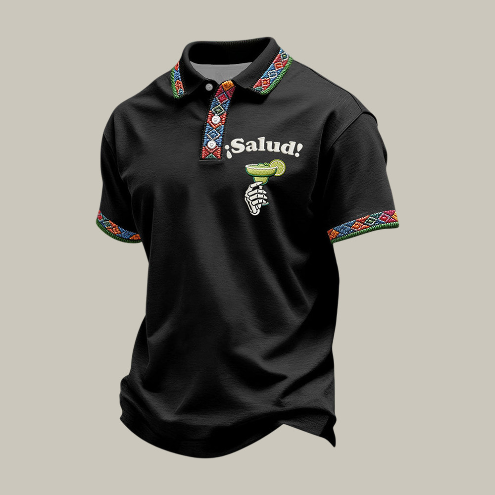 Salud Cinco De Mayo Drinks Polo Shirt Cinco De Mayo 2026 Clothes Present For Friends