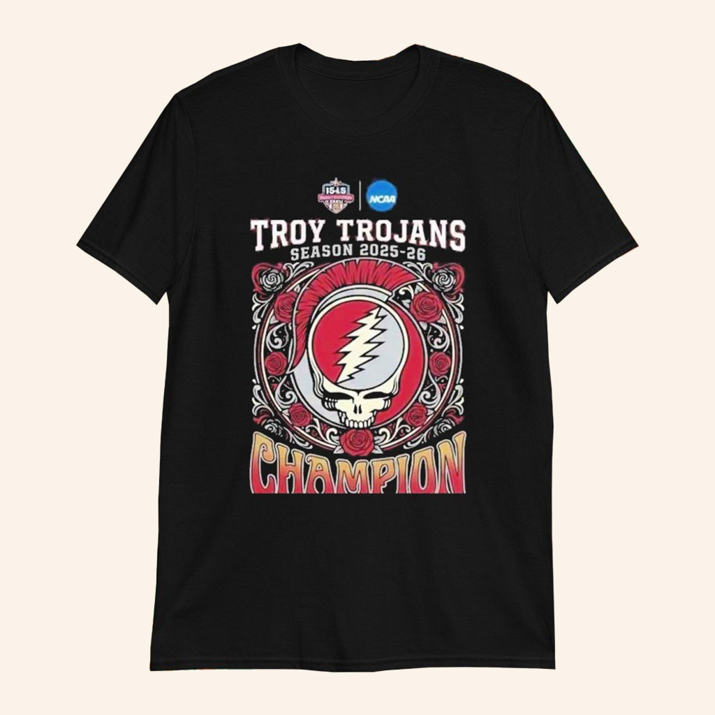 Salute To Veterans Bowl Ncaa College Football Season 2025 26 Troy Trojans X Grateful Dead Skull T Shirts
